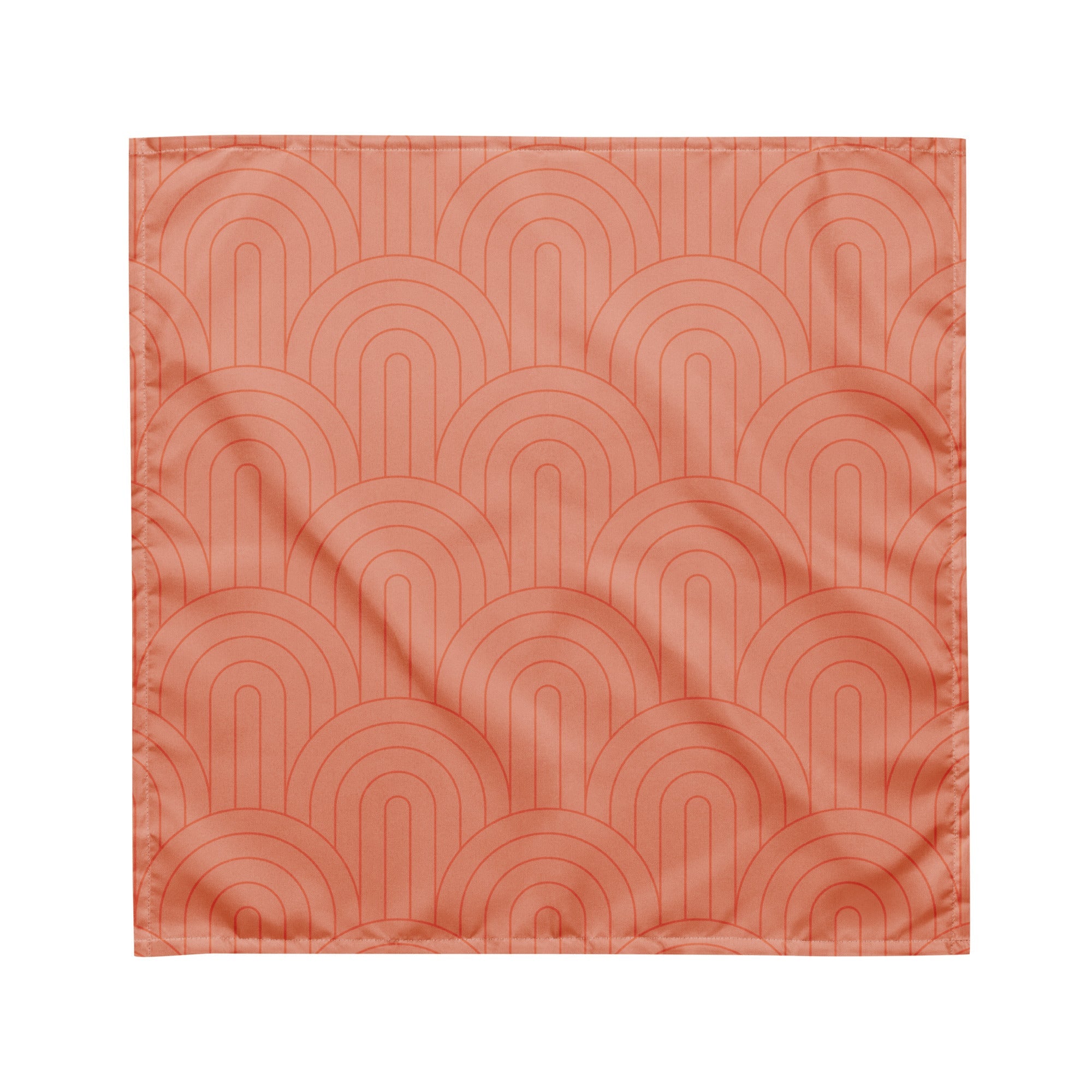 Sebastian and Clementine Scalloped Pink Bandana for Dogs and Cats