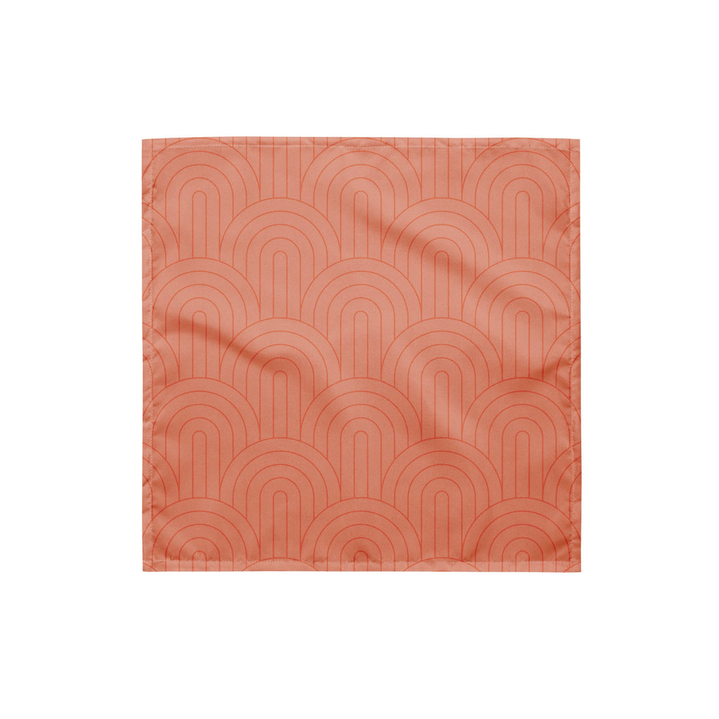 Sebastian and Clementine Scalloped Pink Bandana for Dogs and Cats