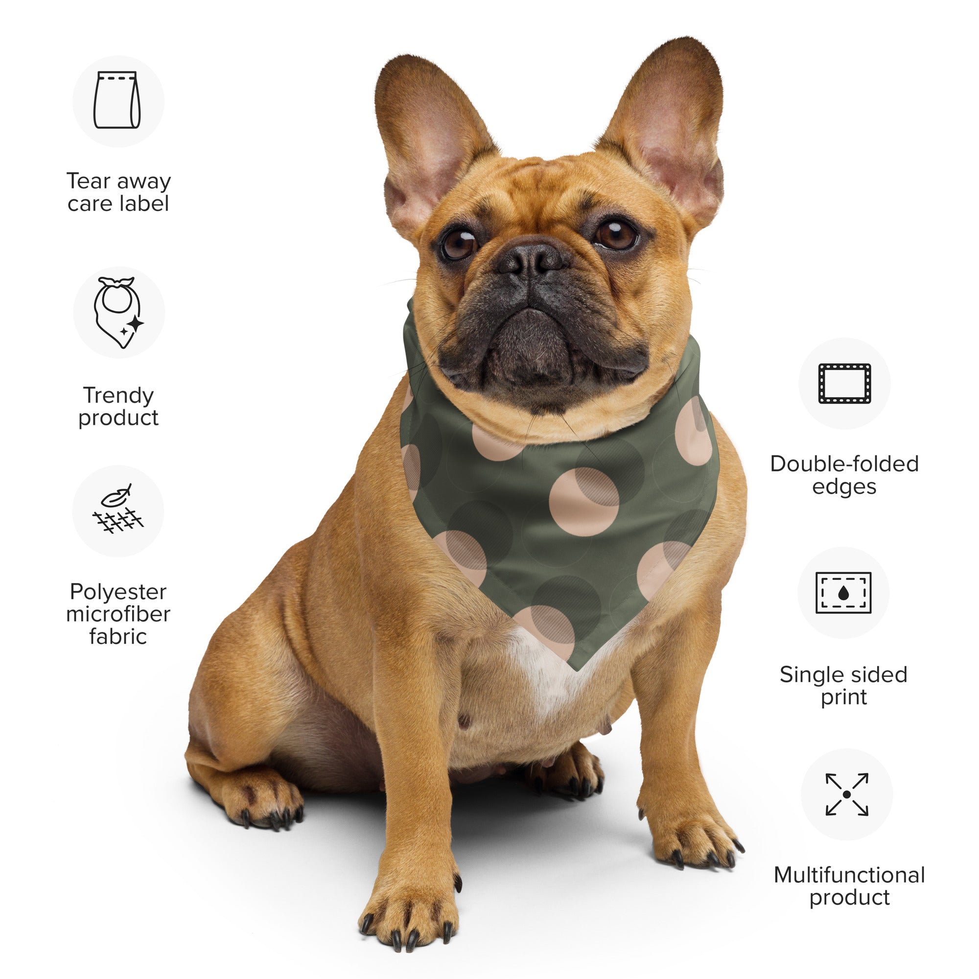 Sebastian and Clementine Polka Dot Bandana for Dogs and Cats