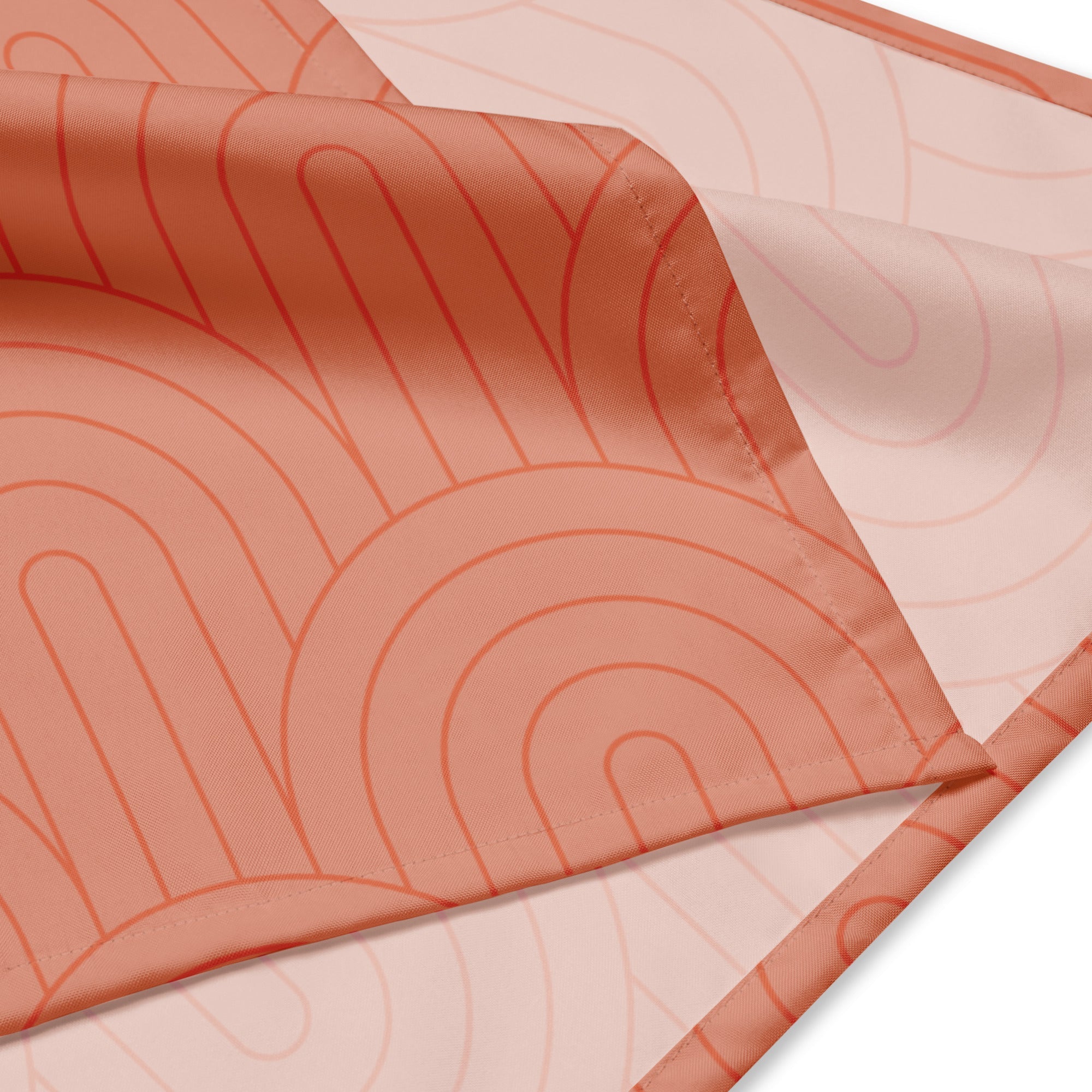 Sebastian and Clementine Scalloped Pink Bandana for Dogs and Cats