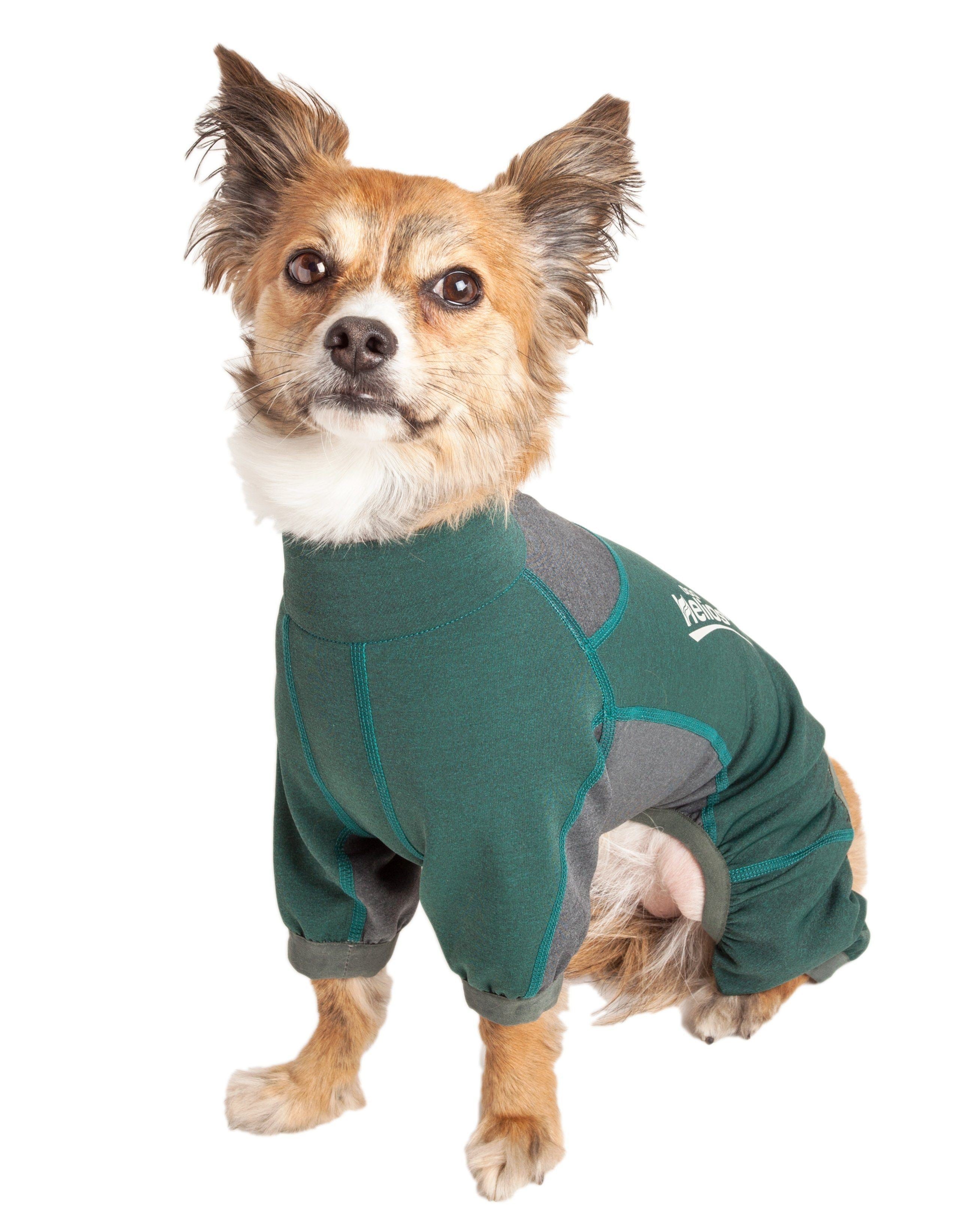 Dog Helios ® 'Rufflex' Mediumweight 4-Way-Stretch Fitness Yoga Dog Tracksuit Jacket