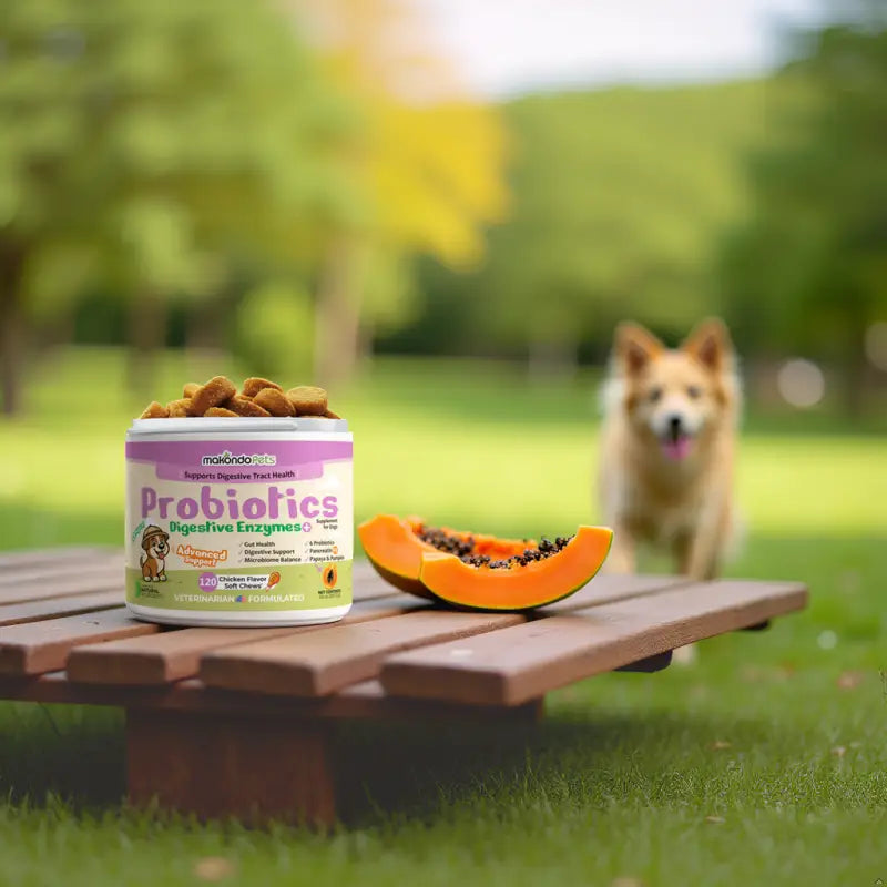 Dog Probiotic and Digestive Enzyme Supplement (120 Soft Chews)