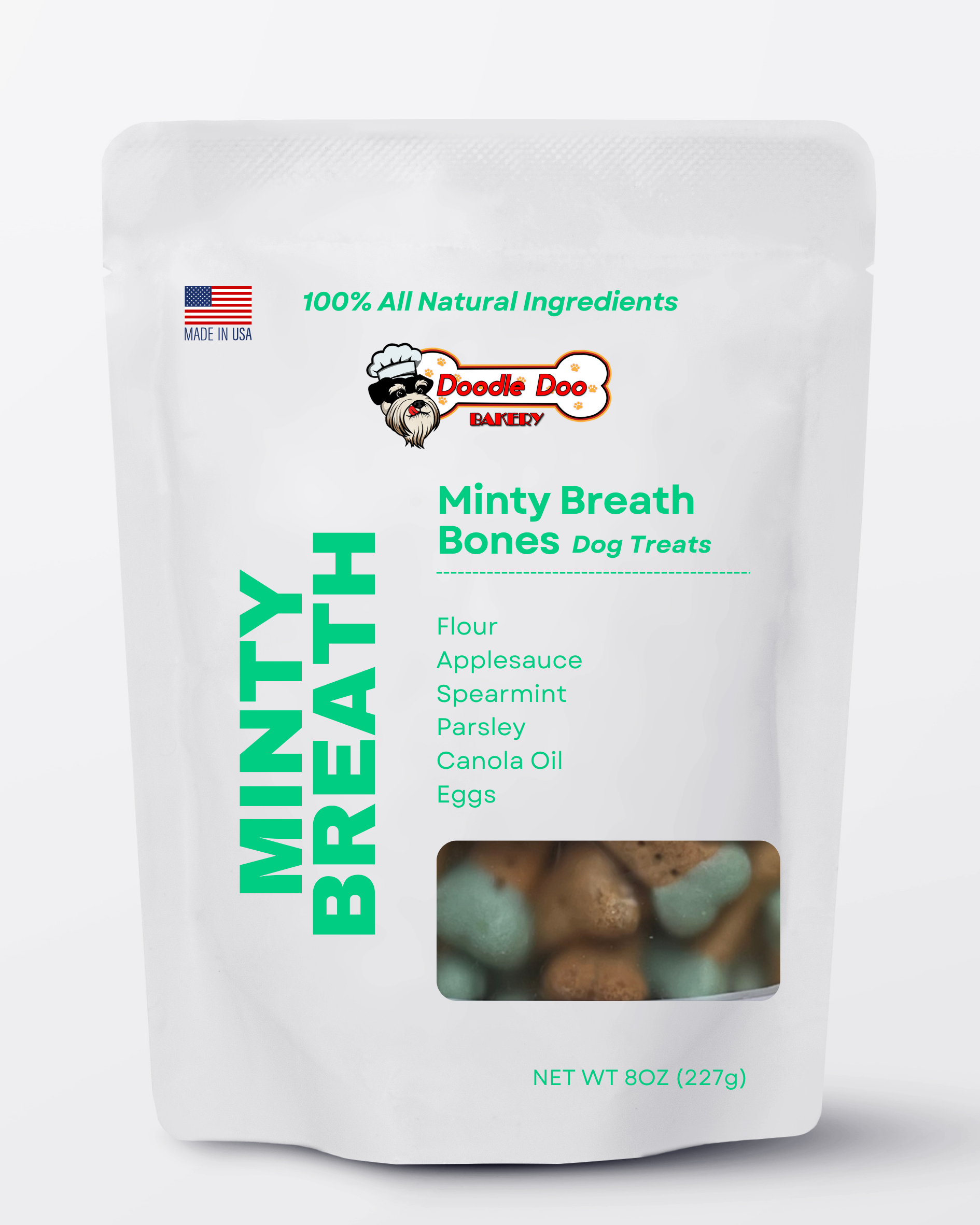 Doodle Doo Bakery Homemade Dog Treat - Minty