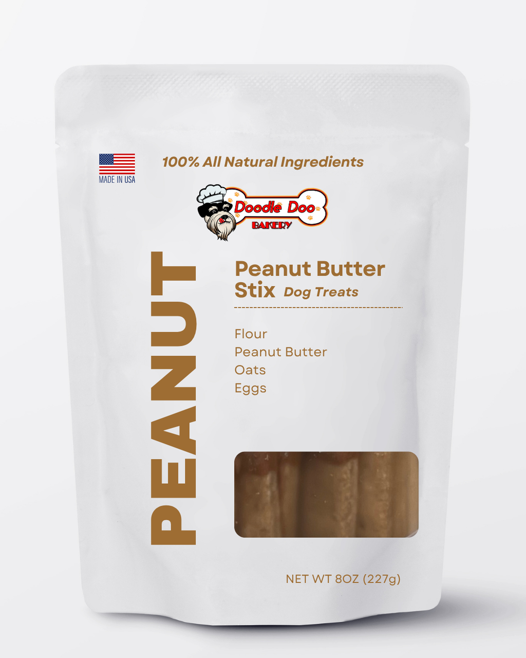 Doodle Doo Bakery Homemade Dog Treat - Peanut Butter