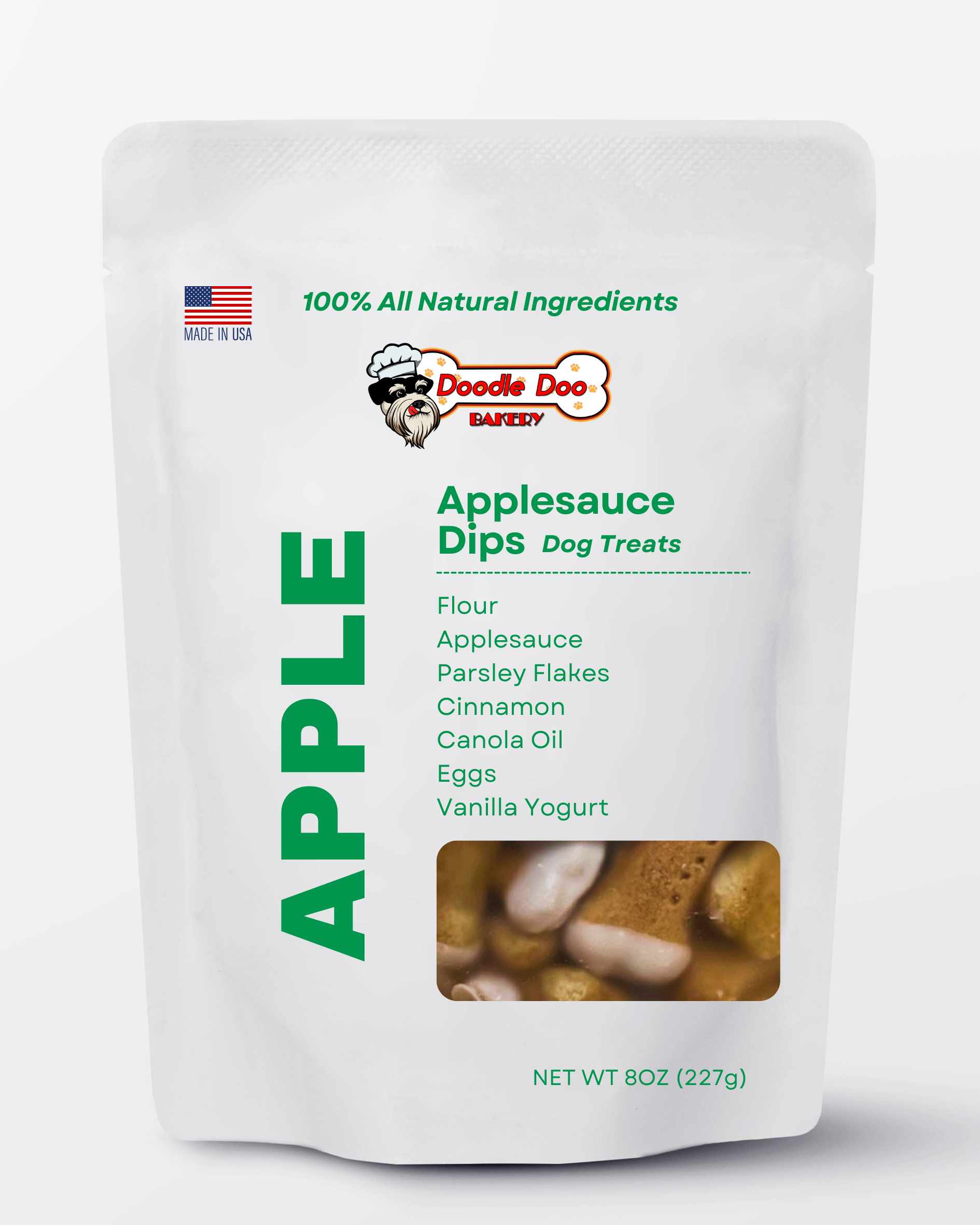 Doodle Doo Bakery Homemade Dog Treat - Apple