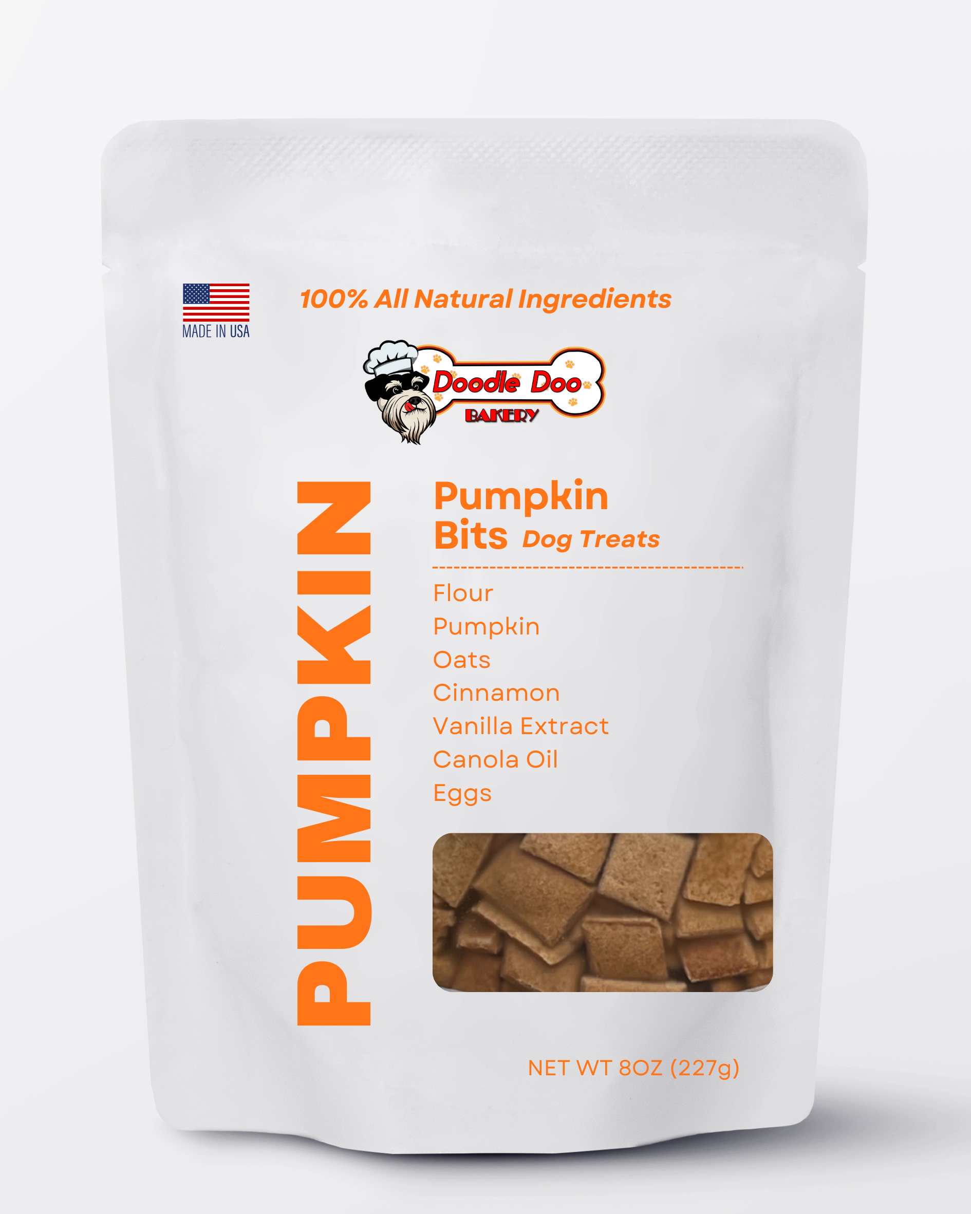 Doodle Doo Bakery Homemade Dog Treat - Pumpkin