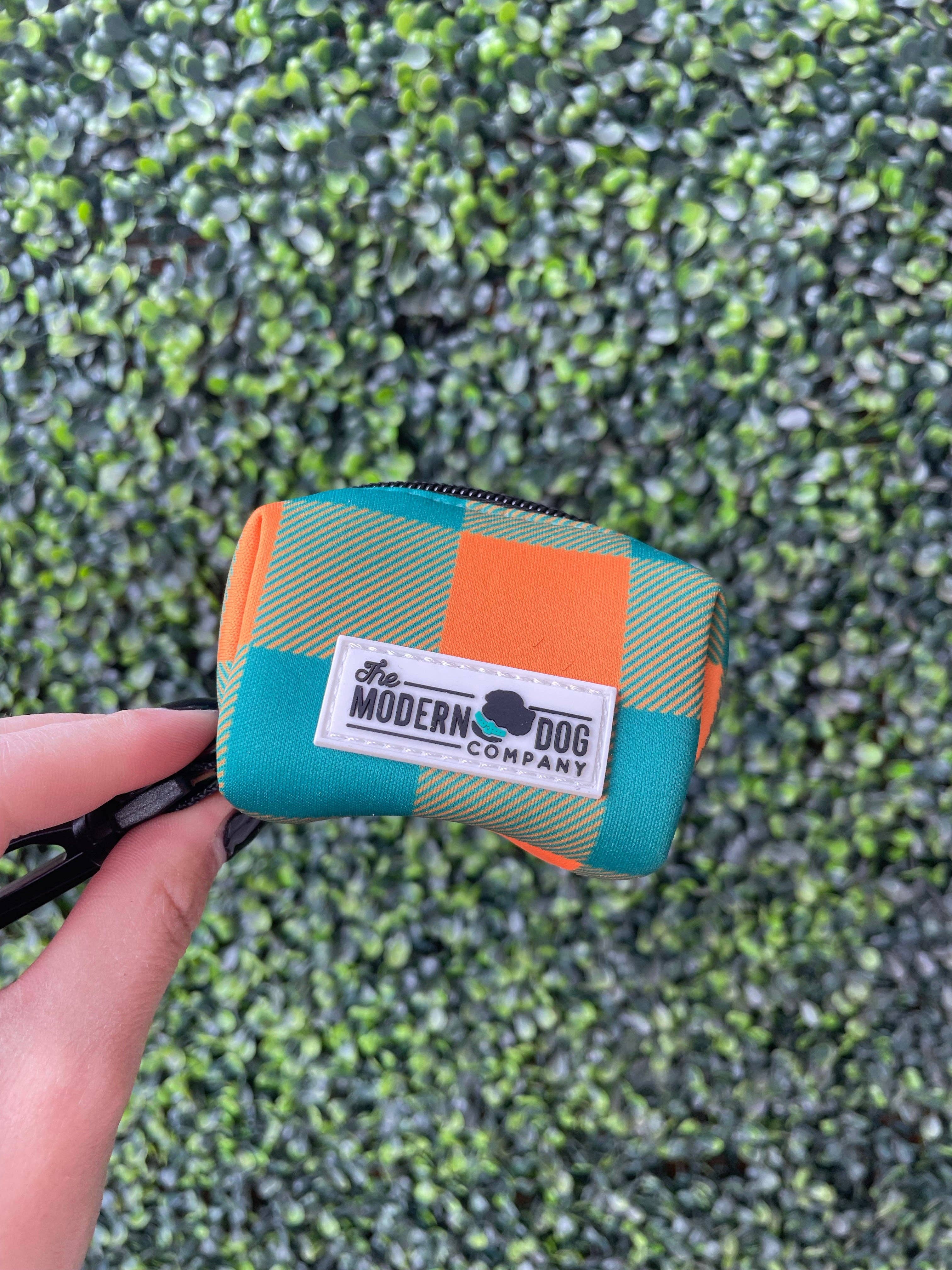 Plaid Camping Poop Bag Holder