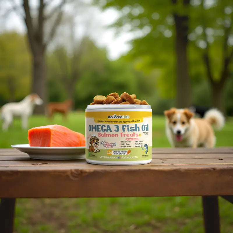 Dog Omega 3 Supplement – Salmon Oil (120 Soft Chews)