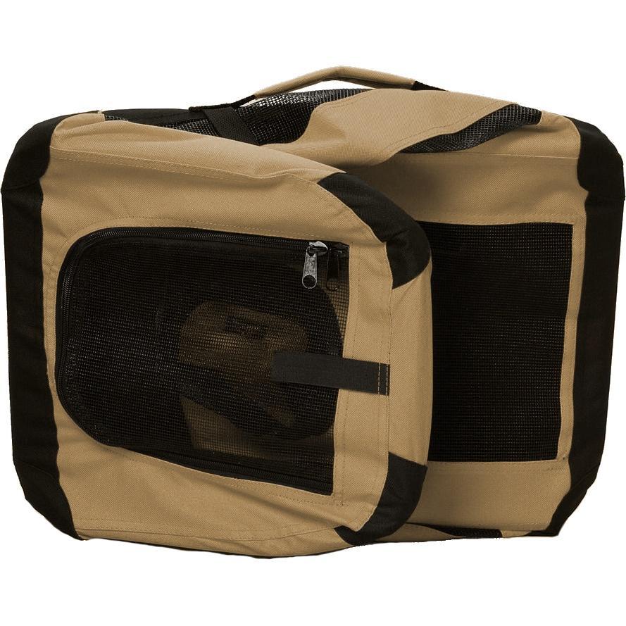 360 Vista View Zippered Soft Folding Collapsible Dog Crate Carrier