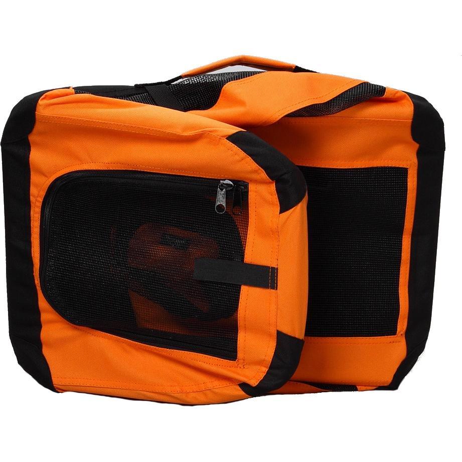 360 Vista View Zippered Soft Folding Collapsible Dog Crate Carrier