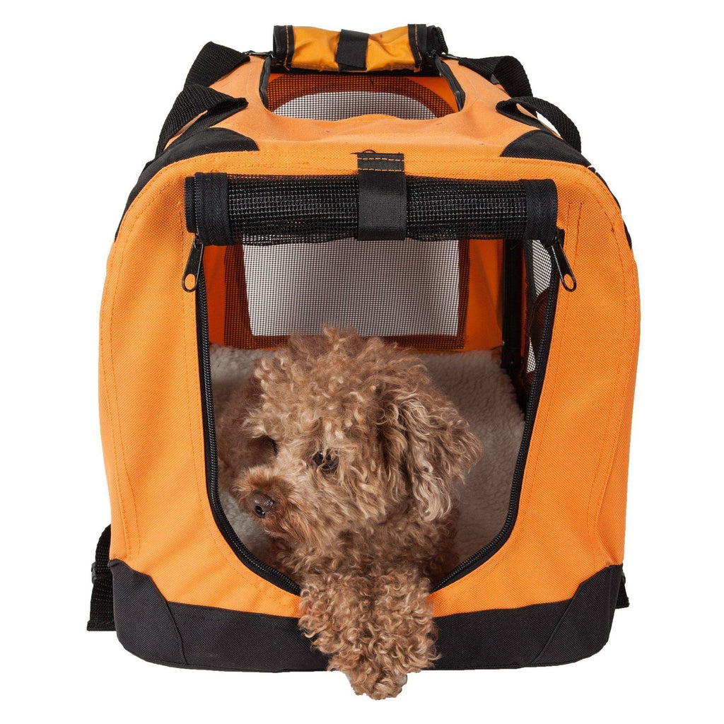 360 Vista View Zippered Soft Folding Collapsible Dog Crate Carrier