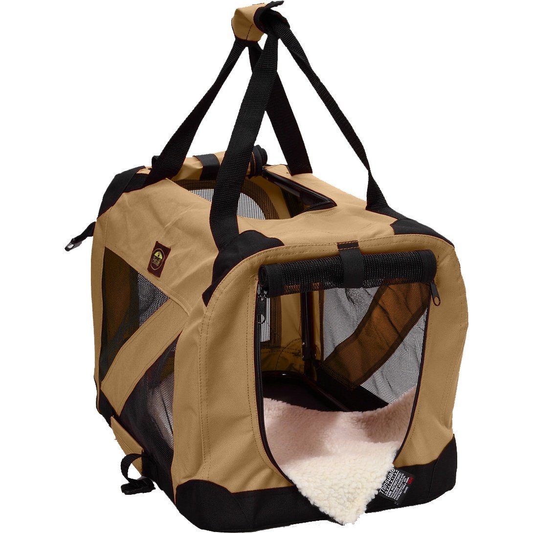 360 Vista View Zippered Soft Folding Collapsible Dog Crate Carrier