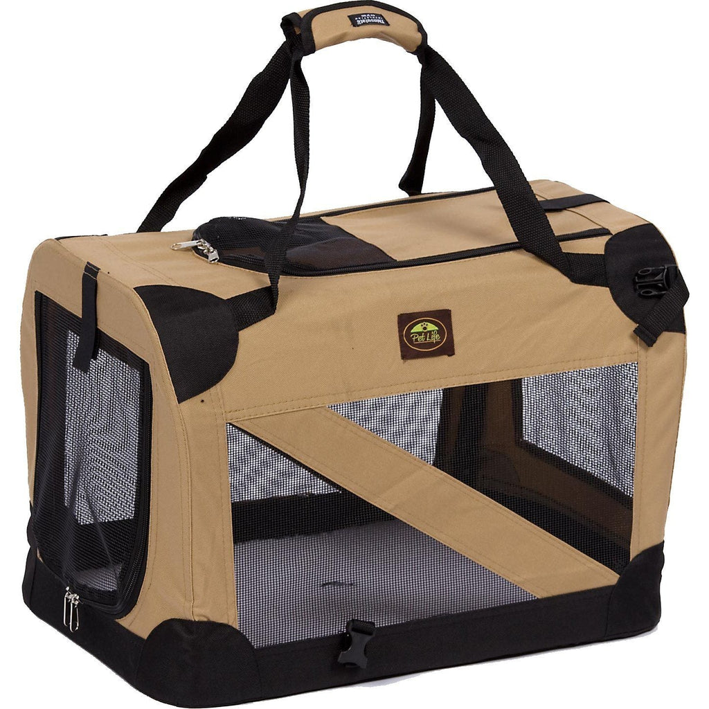 360 Vista View Zippered Soft Folding Collapsible Dog Crate Carrier