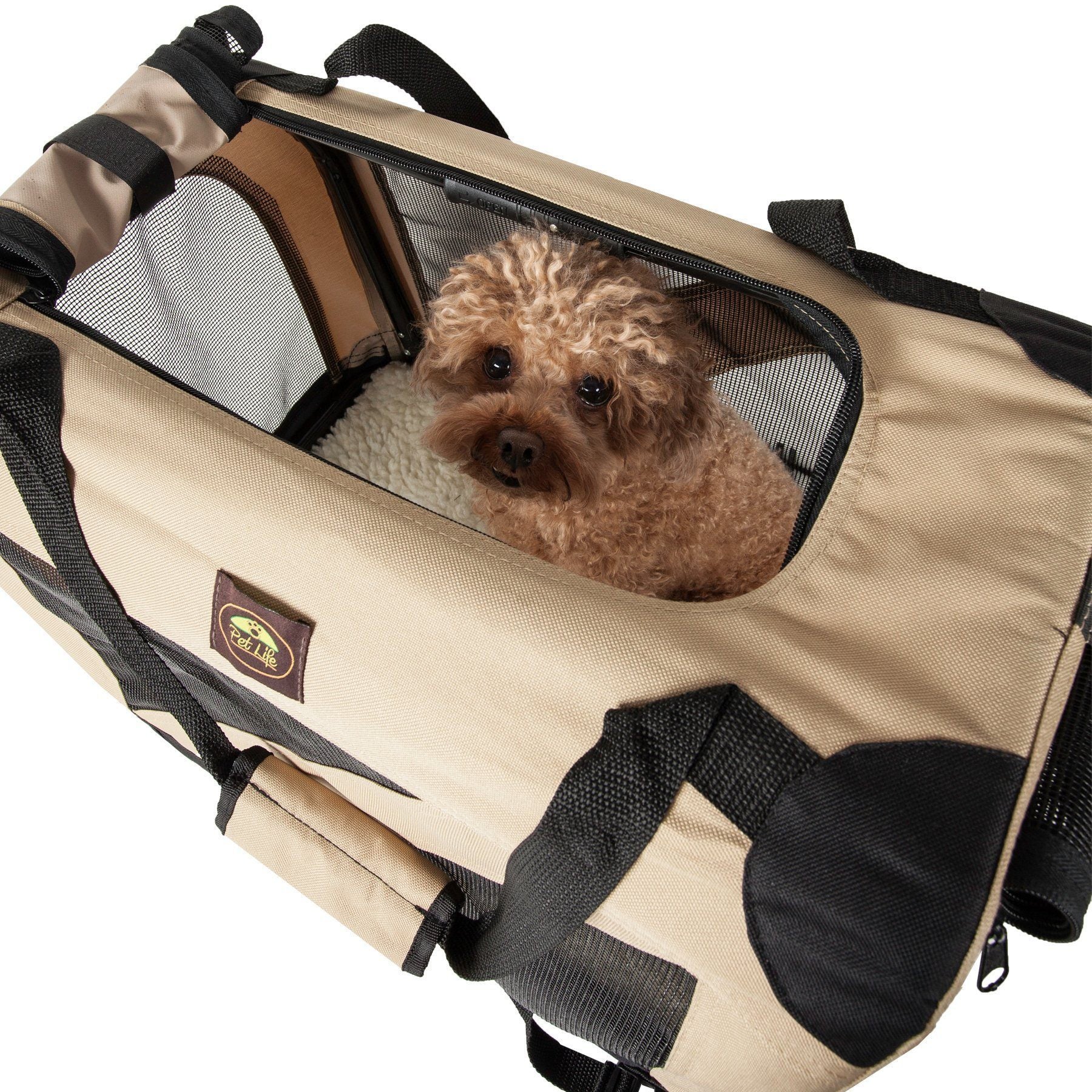 360 Vista View Zippered Soft Folding Collapsible Dog Crate Carrier