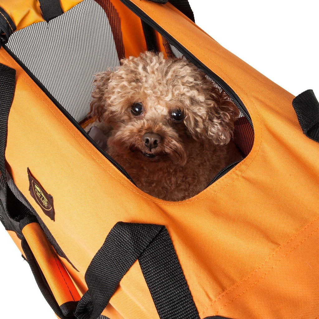 360 Vista View Zippered Soft Folding Collapsible Dog Crate Carrier