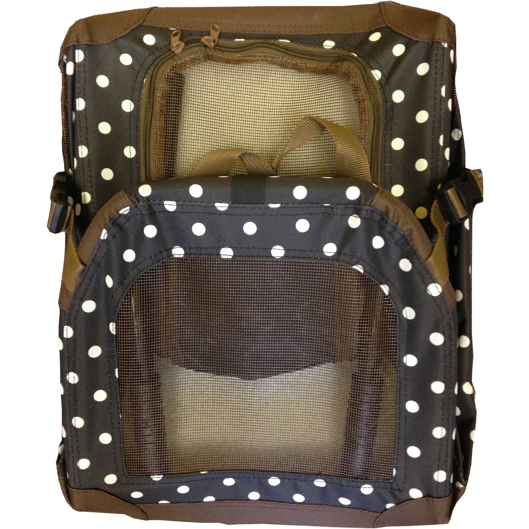 360 Vista View Zippered Soft Folding Collapsible Dog Crate Carrier