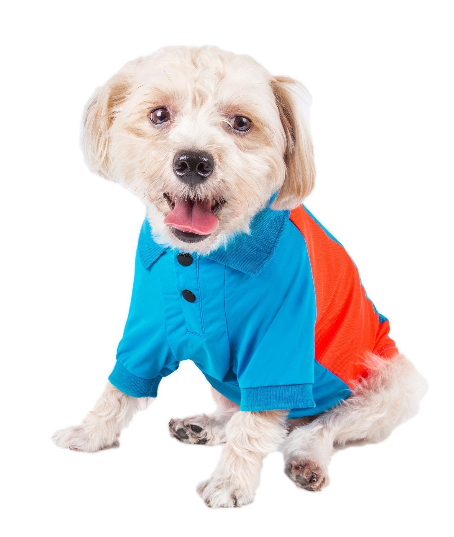 Active Barko Pawlo Relax-Stretch Quick-Dry Performance Dog Polo T-Shirt