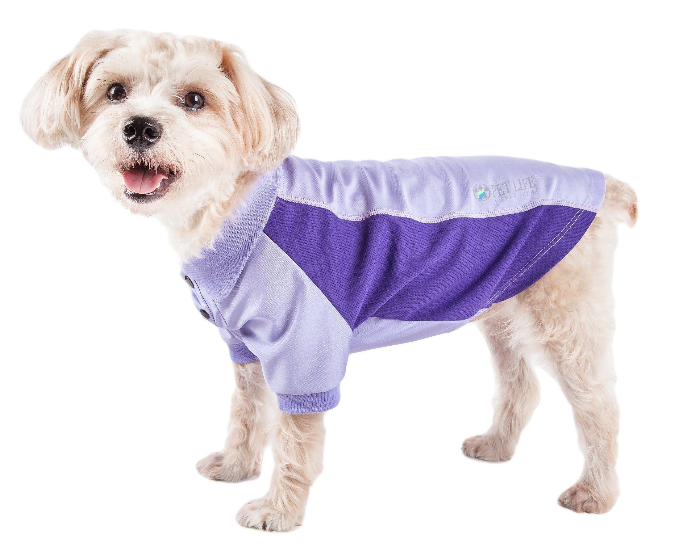 Active Barko Pawlo Relax-Stretch Quick-Dry Performance Dog Polo T-Shirt