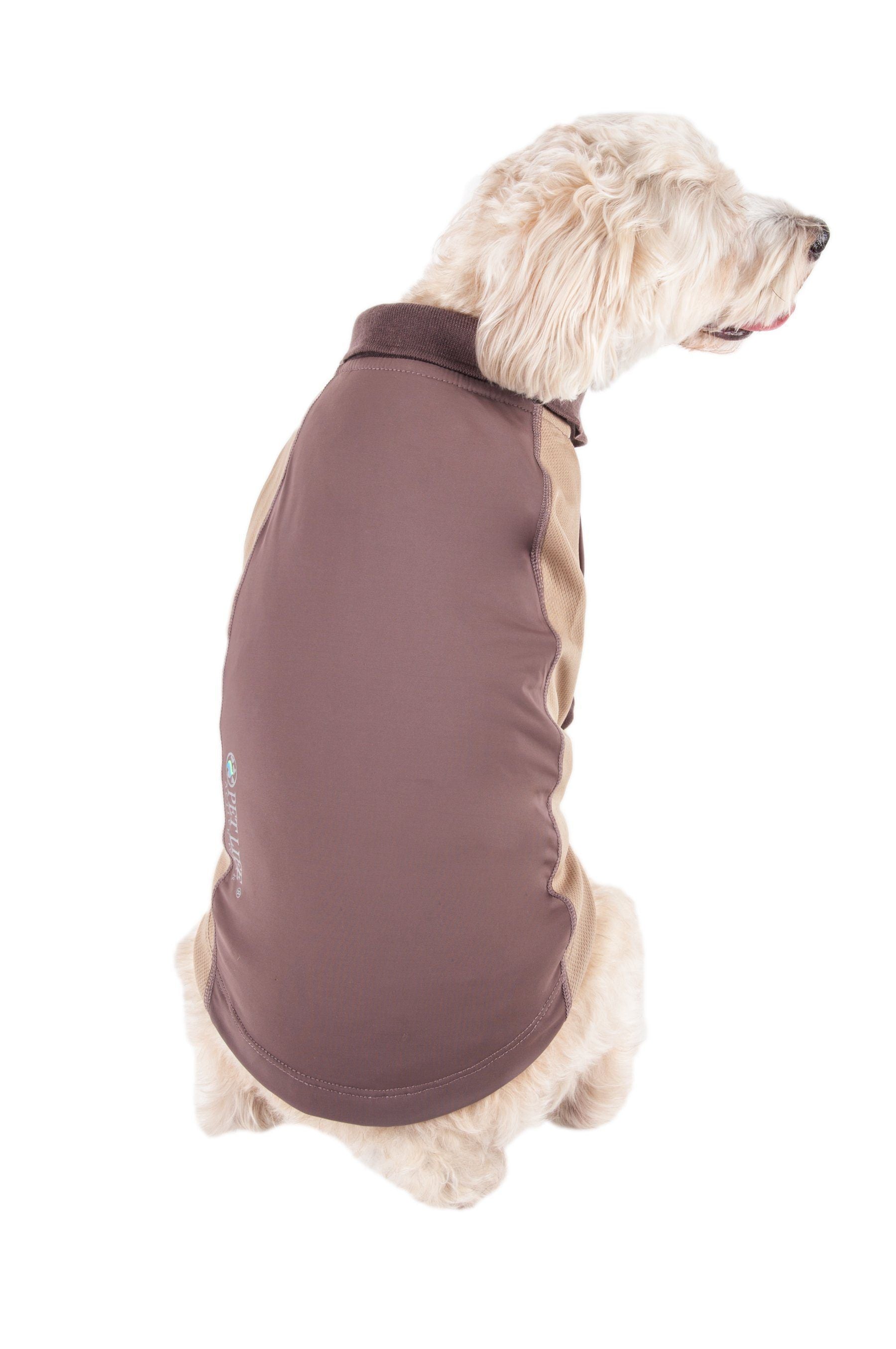Active Barko Pawlo Relax-Stretch Quick-Dry Performance Dog Polo T-Shirt