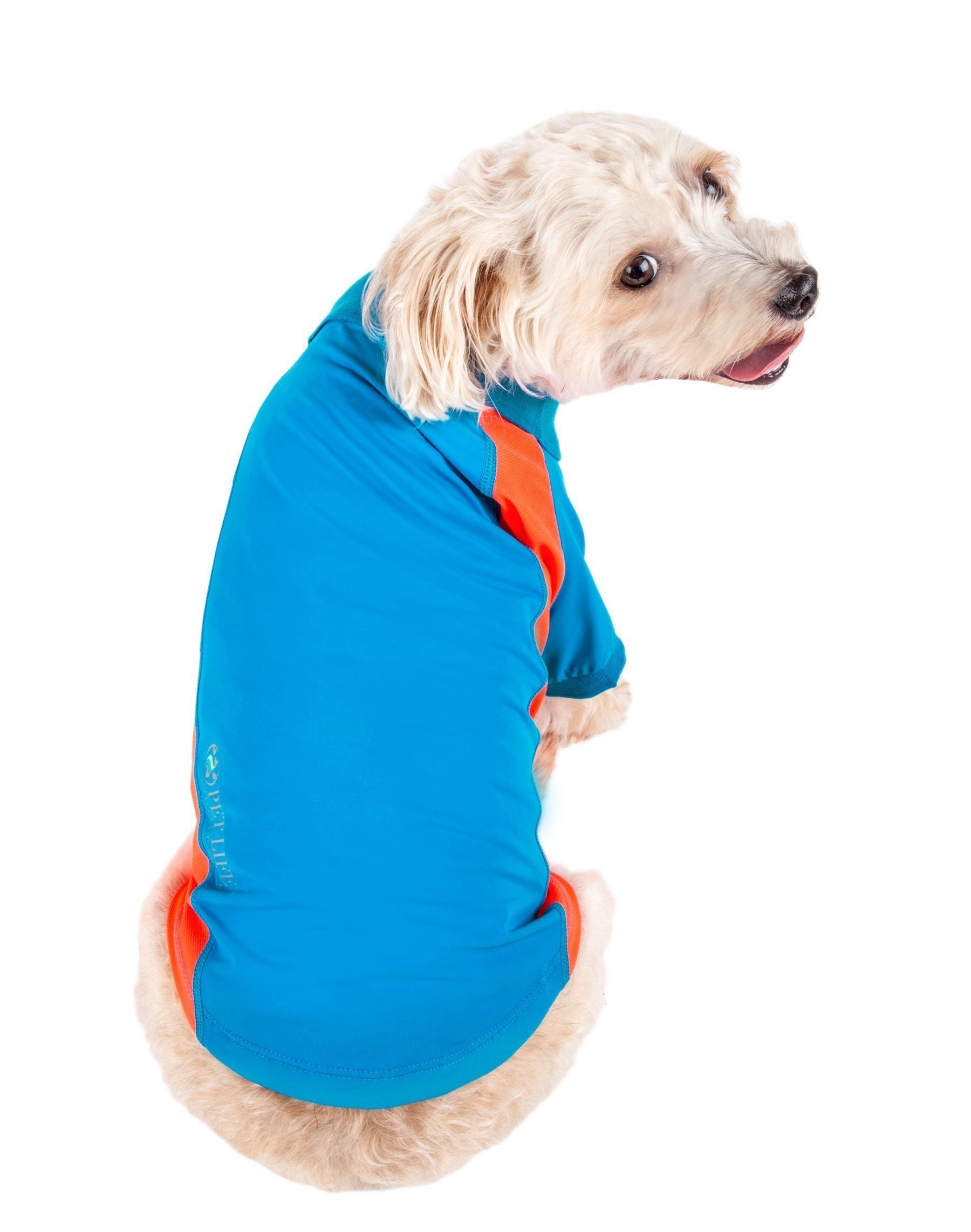 Active Barko Pawlo Relax-Stretch Quick-Dry Performance Dog Polo T-Shirt