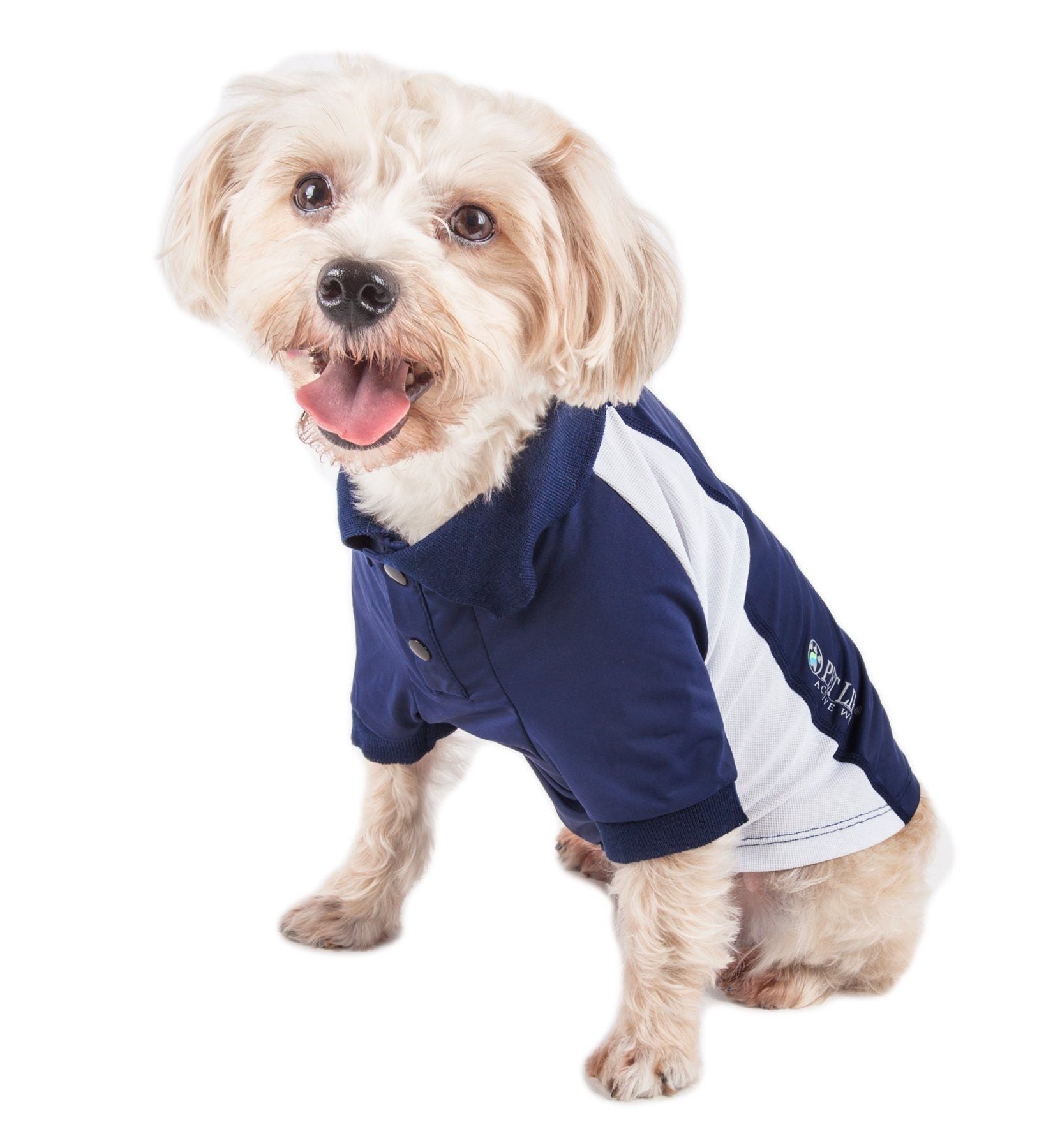 Active Barko Pawlo Relax-Stretch Quick-Dry Performance Dog Polo T-Shirt