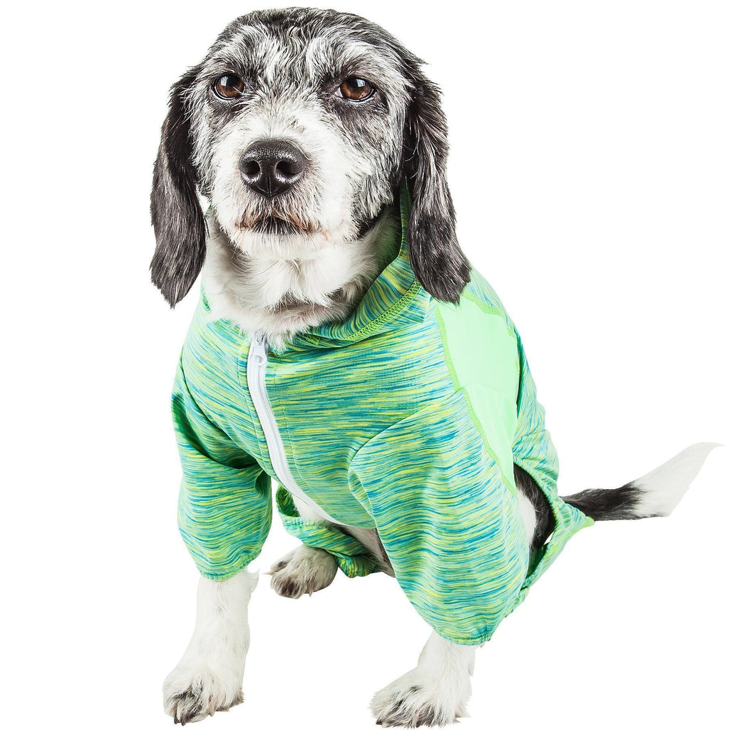 Active Downward Dog 4-Way-Stretch Fitness Yoga Dog Tracksuit Hoodie