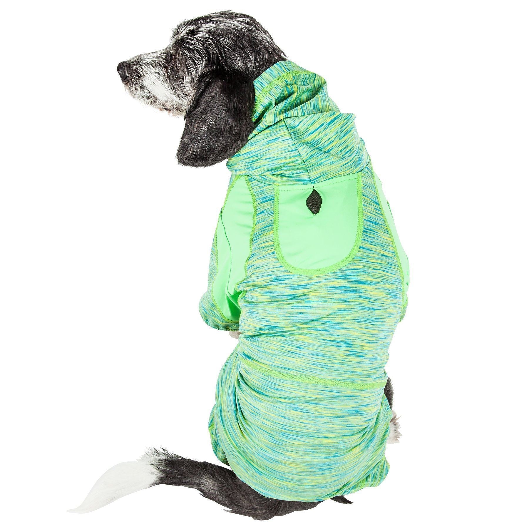 Active Downward Dog 4-Way-Stretch Fitness Yoga Dog Tracksuit Hoodie