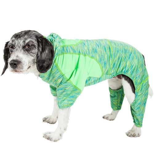 Active Downward Dog 4-Way-Stretch Fitness Yoga Dog Tracksuit Hoodie
