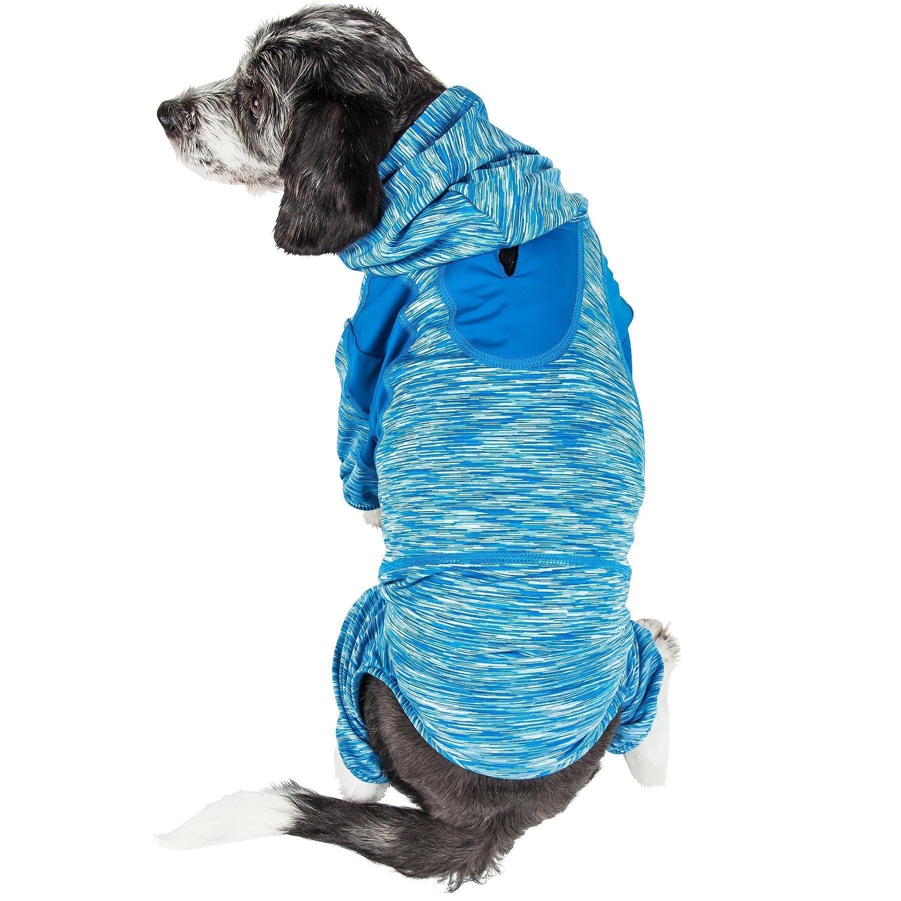 Active Downward Dog 4-Way-Stretch Fitness Yoga Dog Tracksuit Hoodie