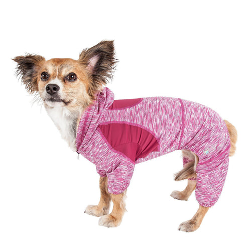 Active Downward Dog 4-Way-Stretch Fitness Yoga Dog Tracksuit Hoodie
