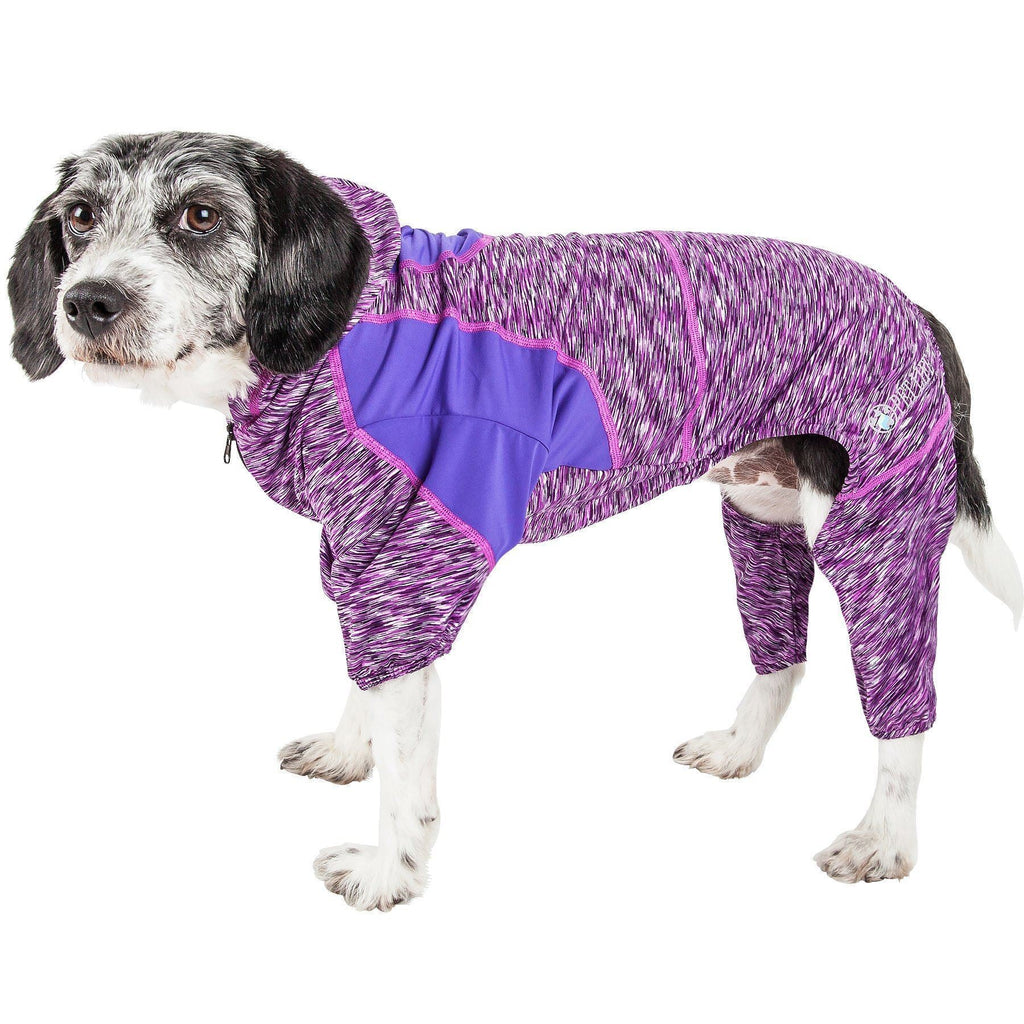 Active Downward Dog 4-Way-Stretch Fitness Yoga Dog Tracksuit Hoodie