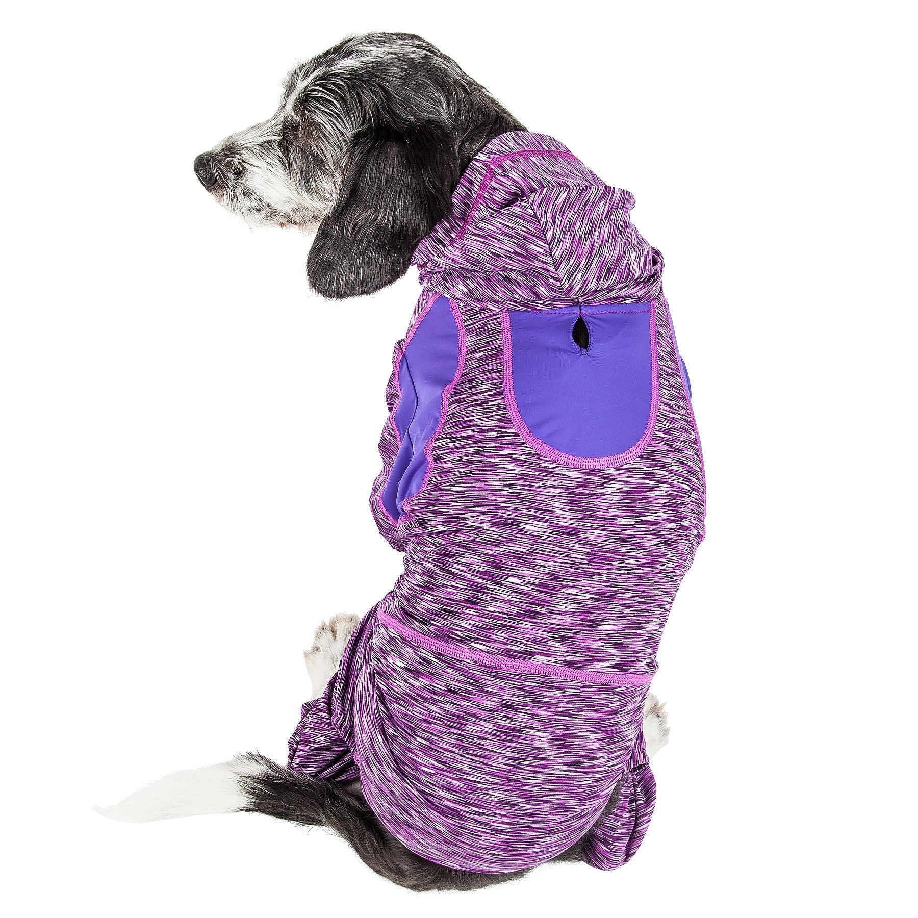 Active Downward Dog 4-Way-Stretch Fitness Yoga Dog Tracksuit Hoodie