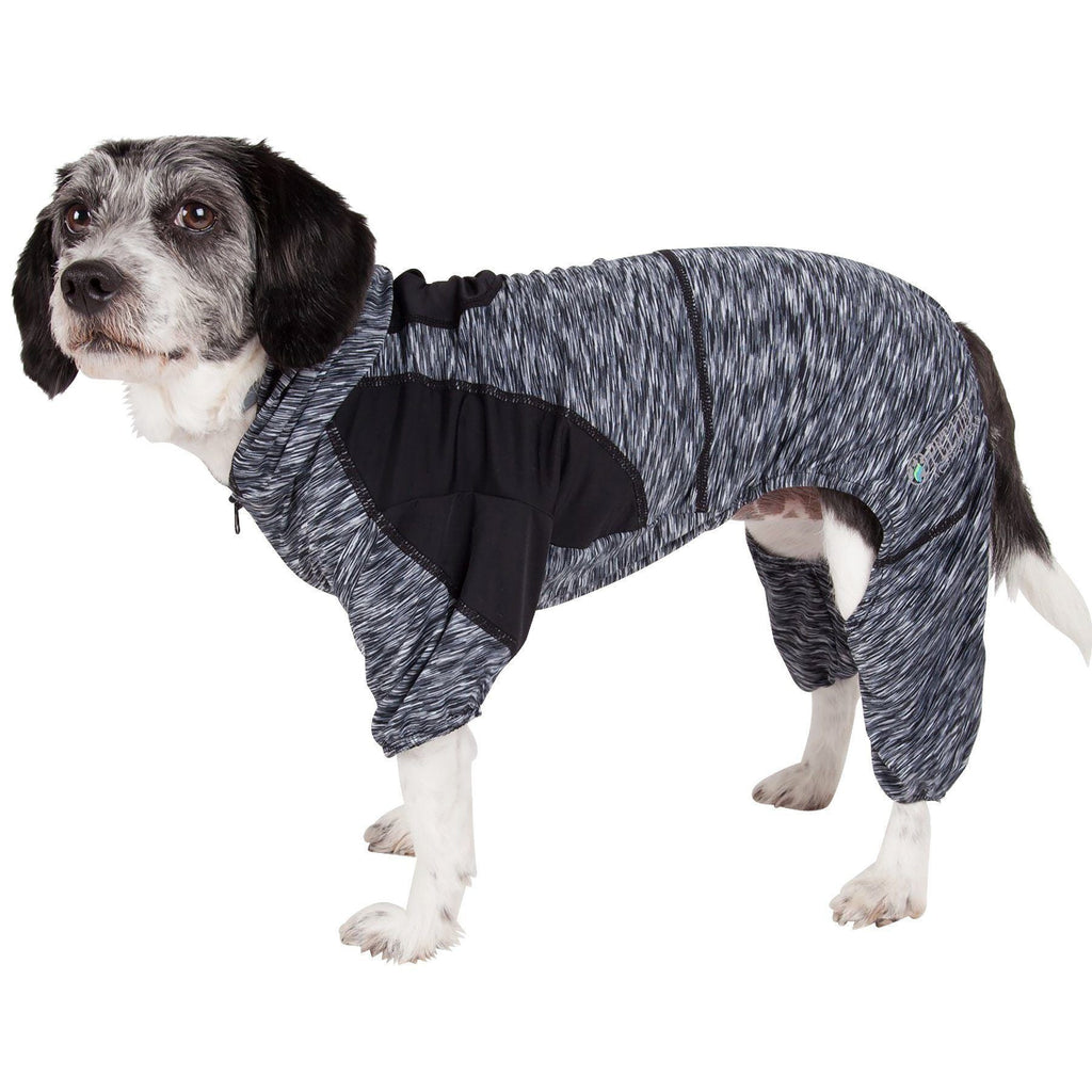 Active Downward Dog 4-Way-Stretch Fitness Yoga Dog Tracksuit Hoodie