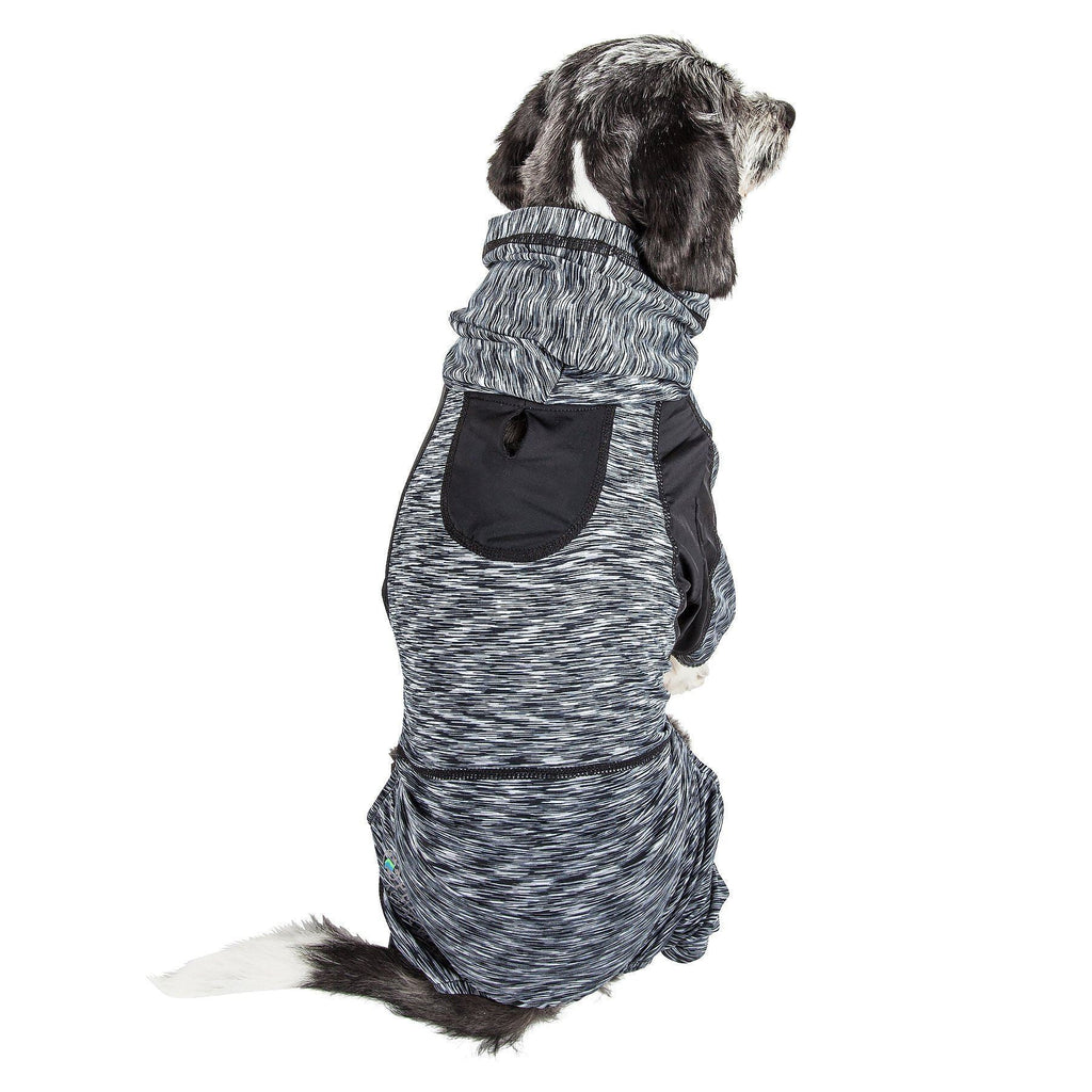 Active Downward Dog 4-Way-Stretch Fitness Yoga Dog Tracksuit Hoodie