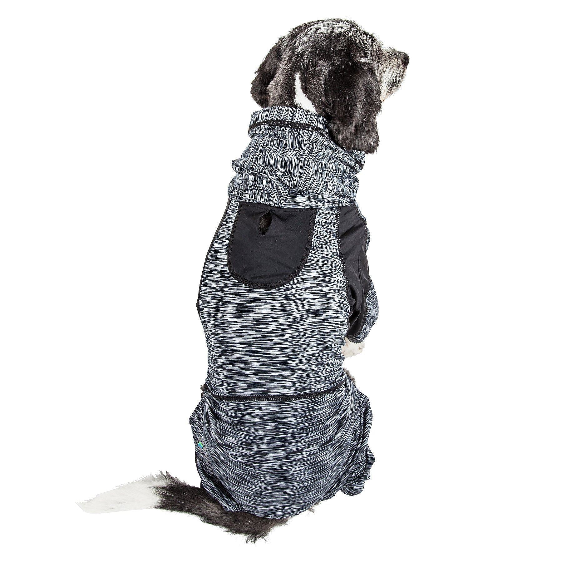 Active Downward Dog 4-Way-Stretch Fitness Yoga Dog Tracksuit Hoodie
