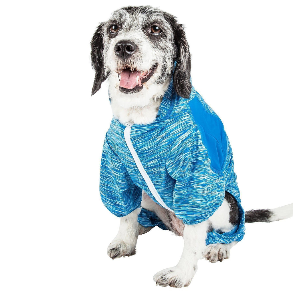 Active Downward Dog 4-Way-Stretch Fitness Yoga Dog Tracksuit Hoodie