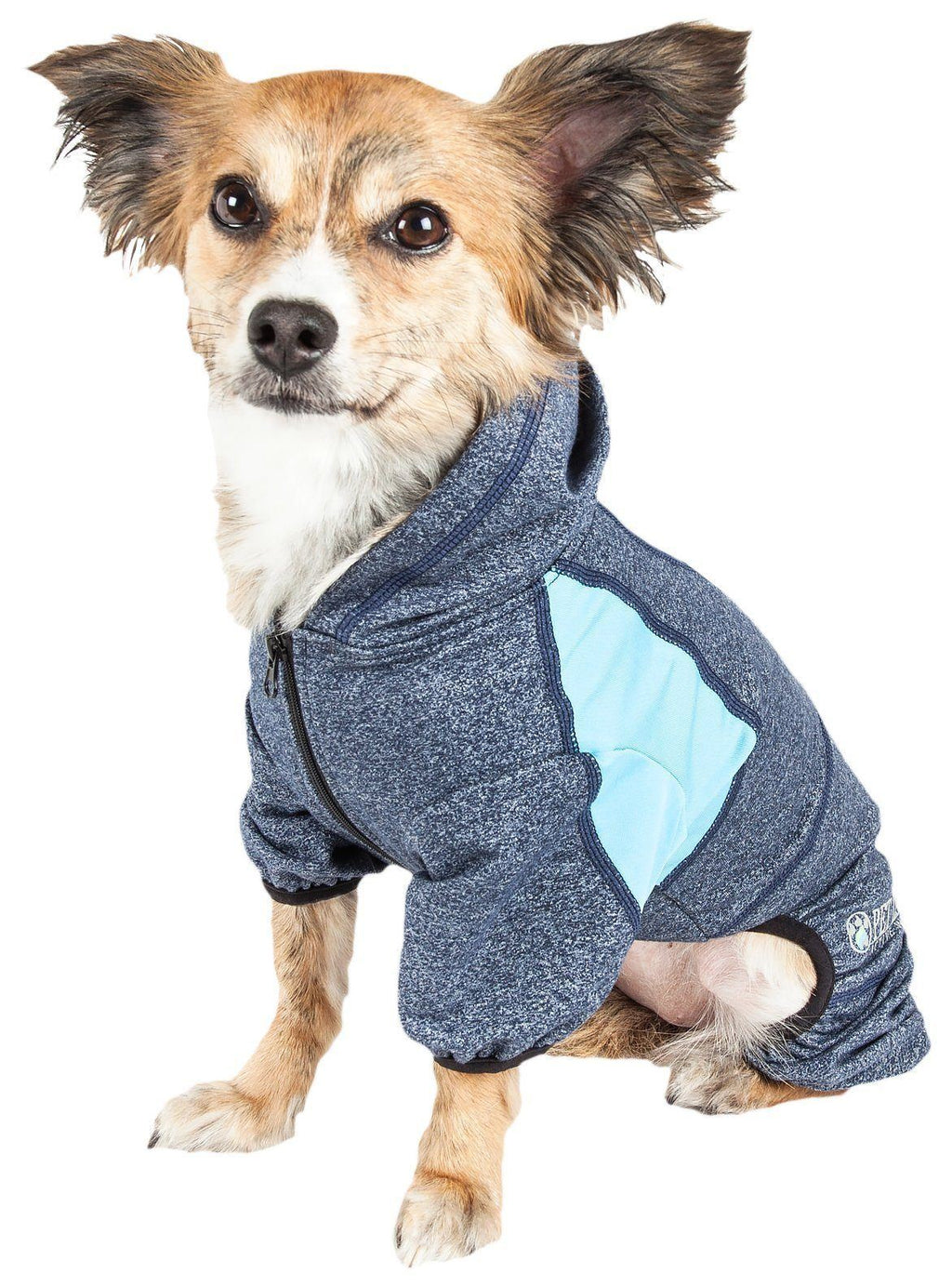 Fur-Breeze 4-Way-Stretch Full Body Hooded Dog Yoga Sweater
