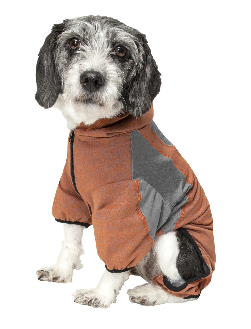 Fur-Breeze 4-Way-Stretch Full Body Hooded Dog Yoga Sweater