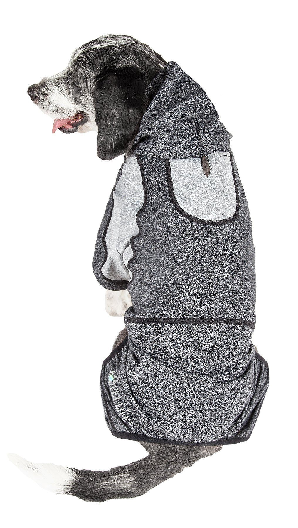 Fur-Breeze 4-Way-Stretch Full Body Hooded Dog Yoga Sweater