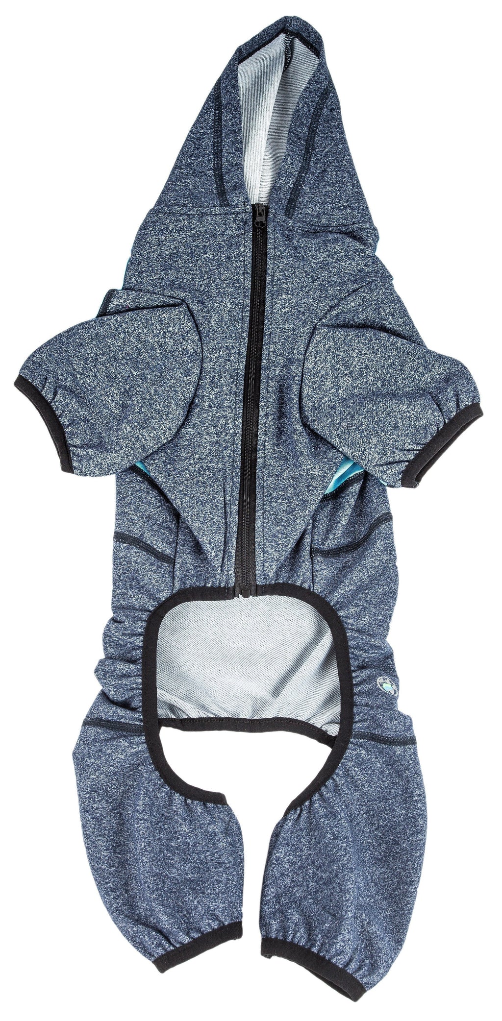 Fur-Breeze 4-Way-Stretch Full Body Hooded Dog Yoga Sweater