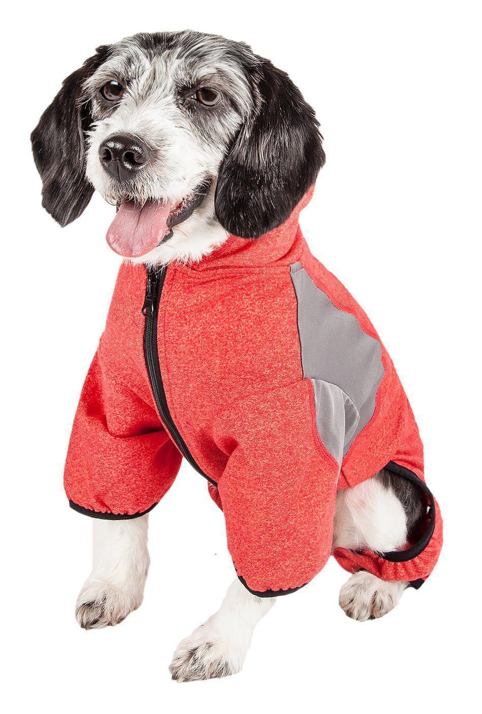 Fur-Breeze 4-Way-Stretch Full Body Hooded Dog Yoga Sweater
