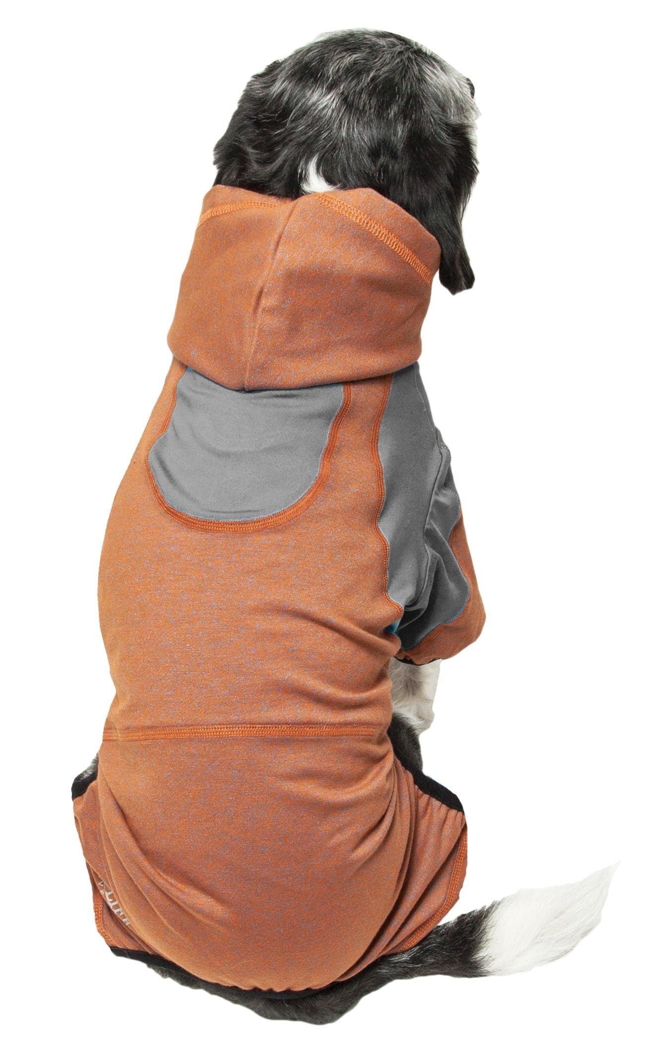 Fur-Breeze 4-Way-Stretch Full Body Hooded Dog Yoga Sweater