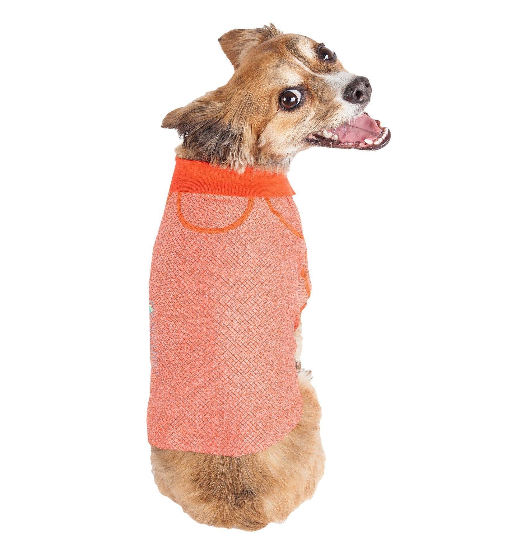 Active Fur-Flex Stretch Quick-Dry Anti-Odor Fitness Yoga Dog Polo T-Shirt