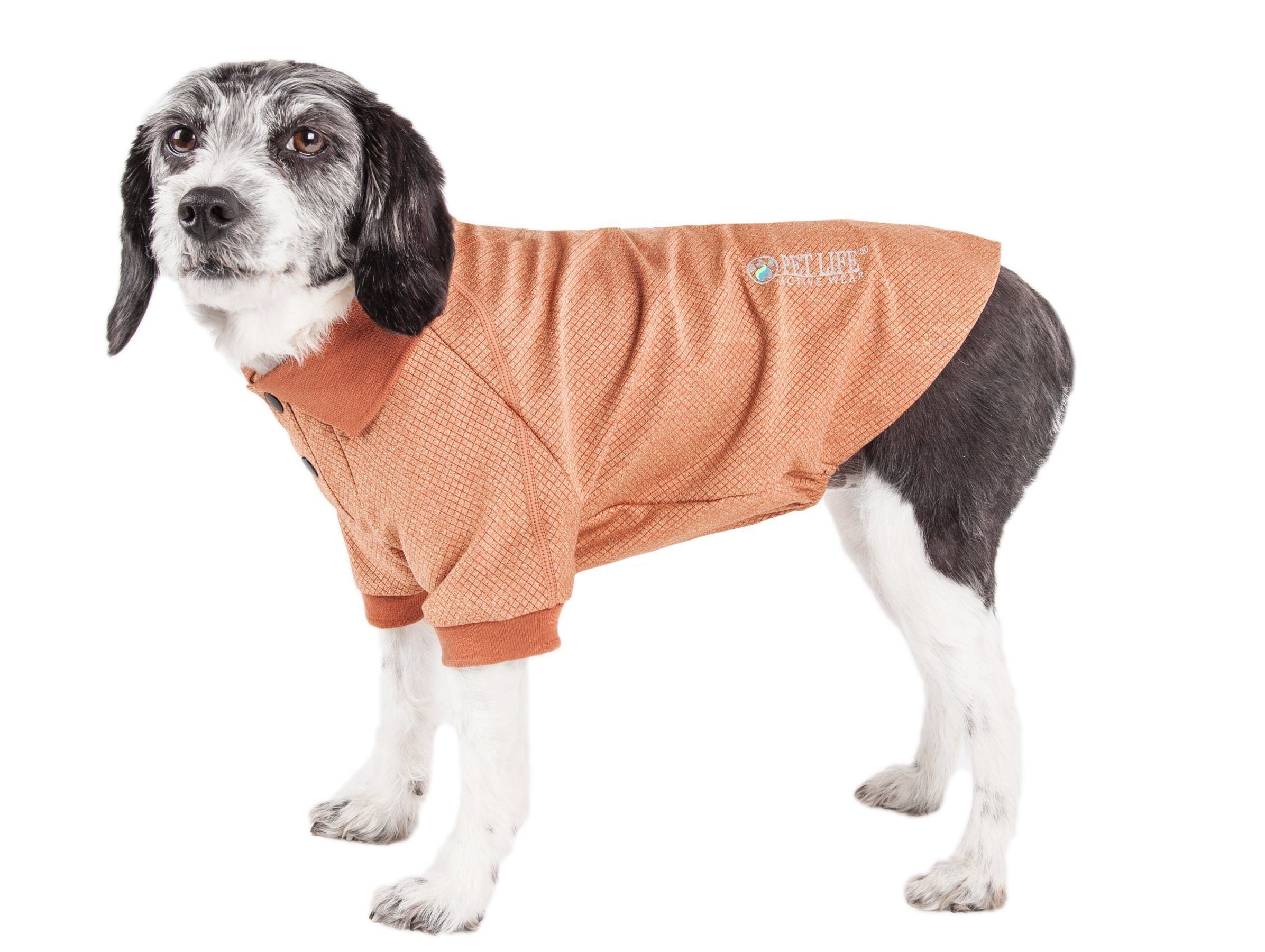 Active Fur-Flex Stretch Quick-Dry Anti-Odor Fitness Yoga Dog Polo T-Shirt
