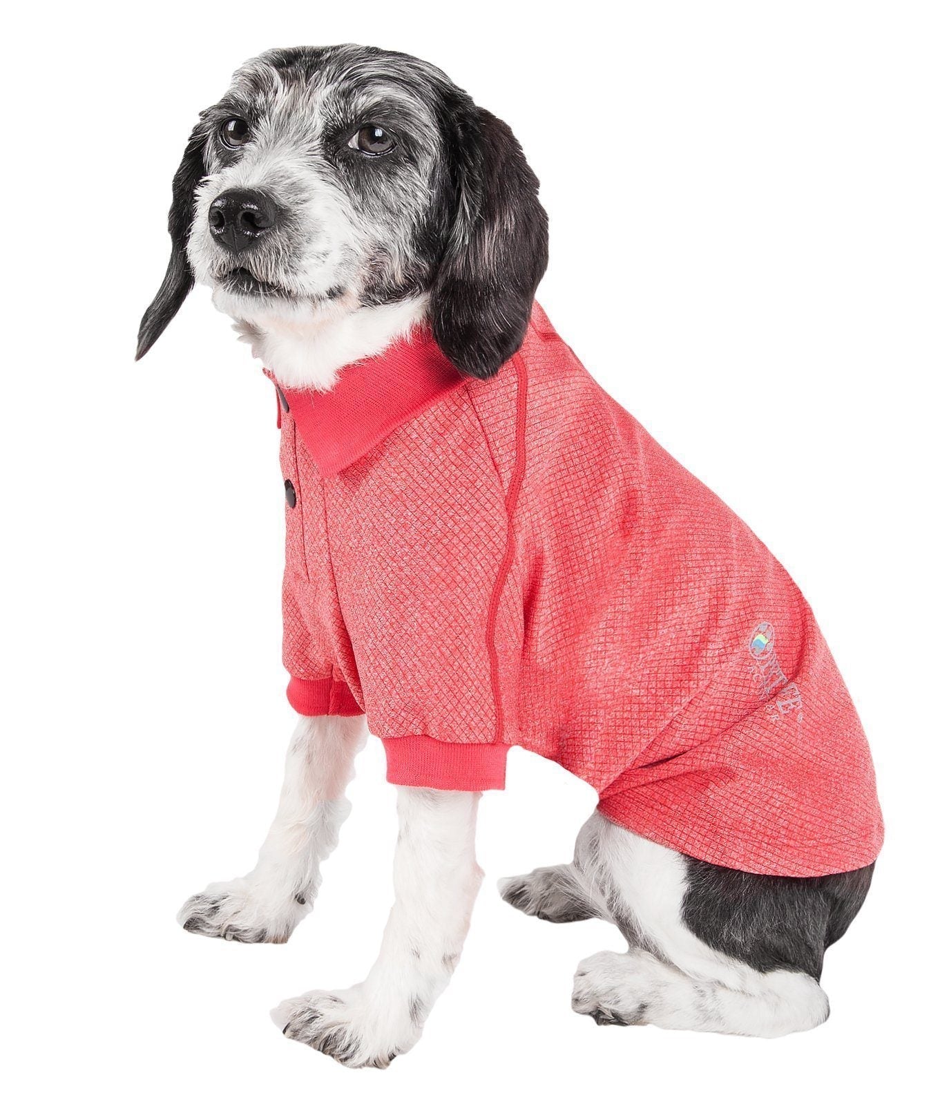 Active Fur-Flex Stretch Quick-Dry Anti-Odor Fitness Yoga Dog Polo T-Shirt