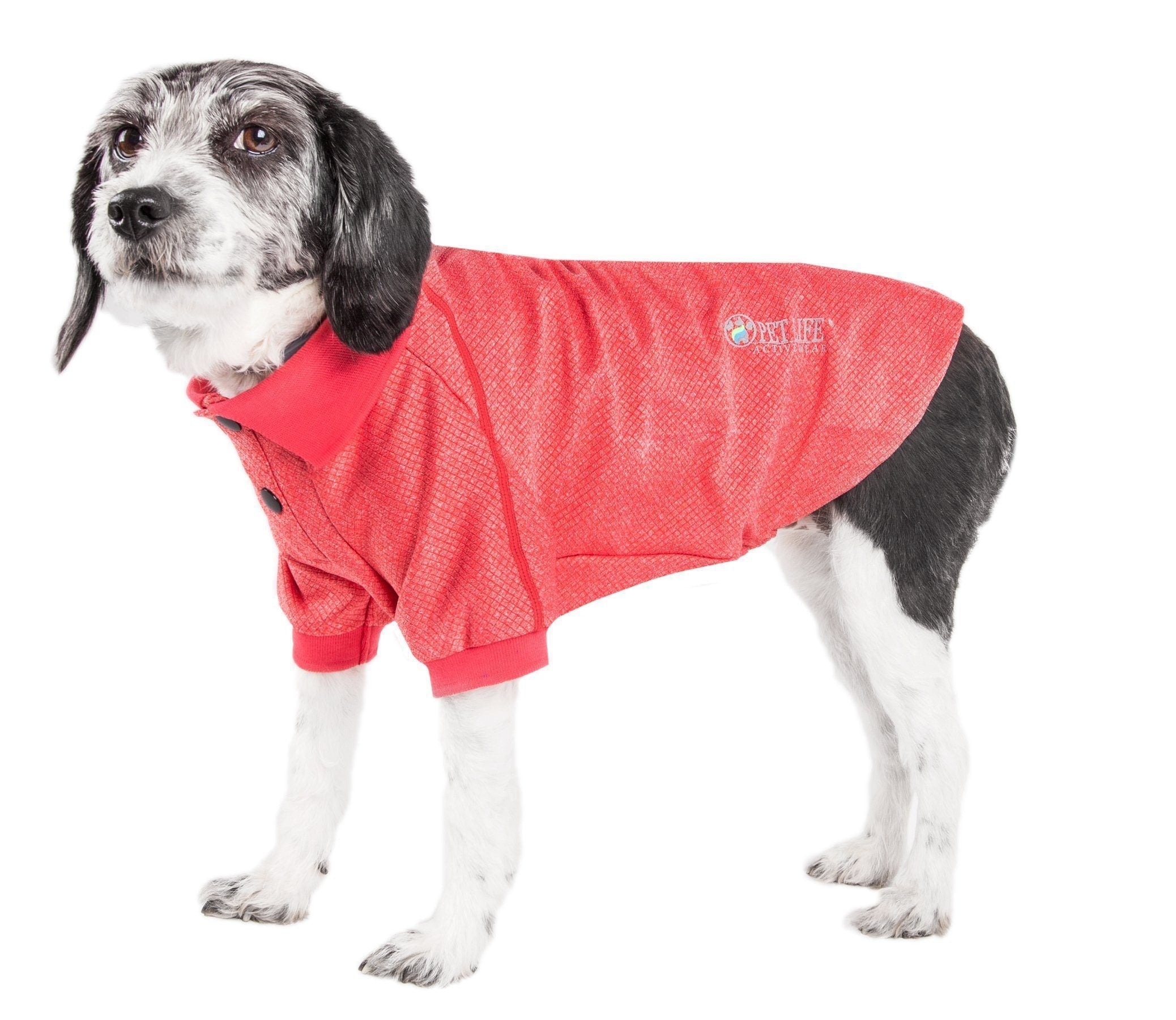 Active Fur-Flex Stretch Quick-Dry Anti-Odor Fitness Yoga Dog Polo T-Shirt