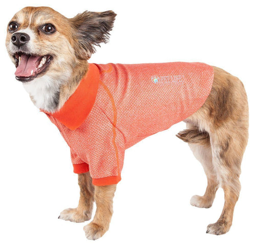 Active Fur-Flex Stretch Quick-Dry Anti-Odor Fitness Yoga Dog Polo T-Shirt