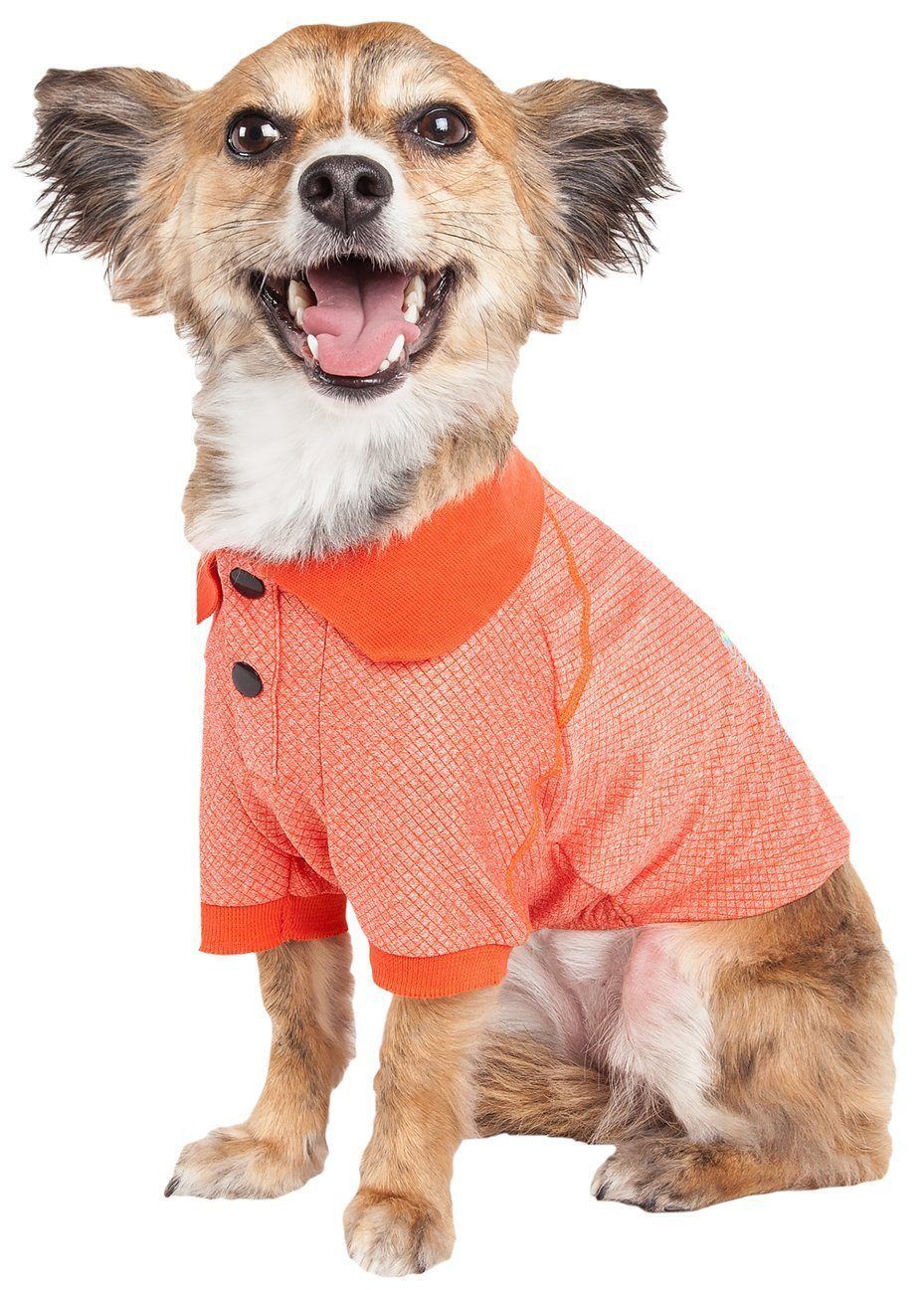 Active Fur-Flex Stretch Quick-Dry Anti-Odor Fitness Yoga Dog Polo T-Shirt