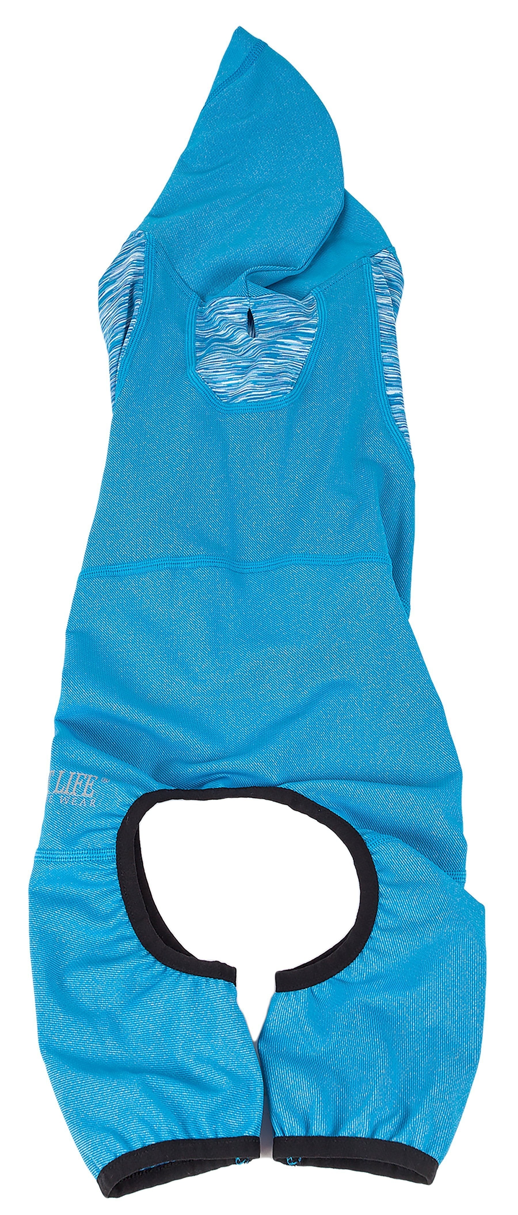 Active Pawsterity Mediumweight 4-Way-Stretch Yoga Fitness Dog Tracksuit Hoodie