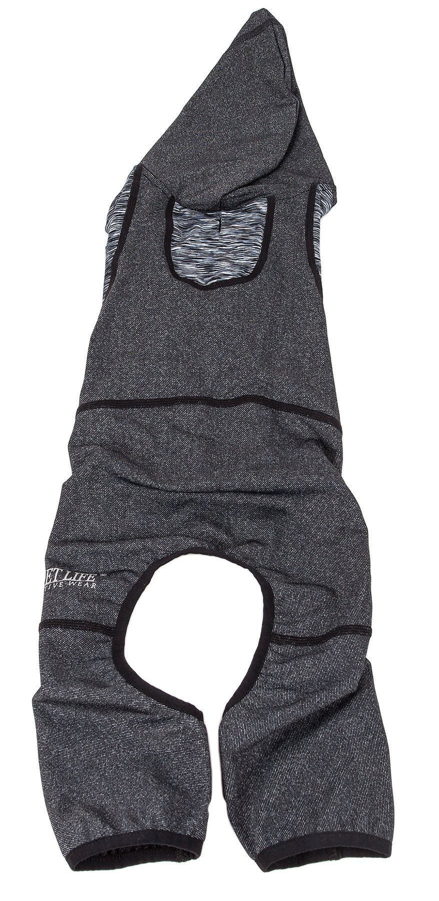 Active Pawsterity Mediumweight 4-Way-Stretch Yoga Fitness Dog Tracksuit Hoodie